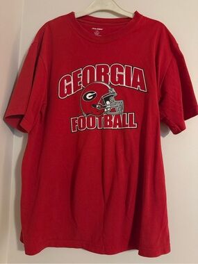 Pro Edge Red Georgia Football Long Sleeve Shirt
